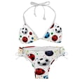 thumbnail image 1 of Football Detachable Sponge Adjustable Strap Bikini Set Swimsuit Two-Pack Swimming Suits - Beach Vacation Swimwear, 1 of 6