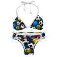 thumbnail image 1 of Football Detachable Sponge Adjustable Strap Bikini Set Two-Pack - Ideal for Beach & Pool Parties, 1 of 6