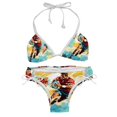thumbnail image 1 of Football Detachable Sponge Adjustable Strap Bikini Set Two-Pack - Versatile Swim Suit Set, 1 of 6