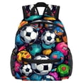 thumbnail image 1 of Football Diaper Backpack with Adjustable Shoulder Strap, Large Capacity, Printed Design, Lightweight | Book Bags, Airport Backpack, School Backpack, 1 of 6