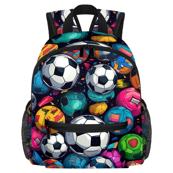 Football Diaper Backpack with Adjustable Shoulder Strap, Large Capacity, Printed Design, Lightweight | Book Bags, Airport Backpack, School Backpack