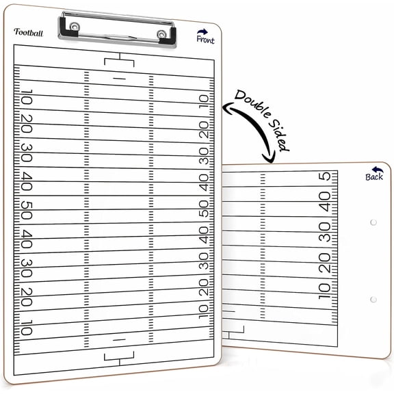 Football Dry Erase Board for Coaches 15x9 Double Sided Football CLP