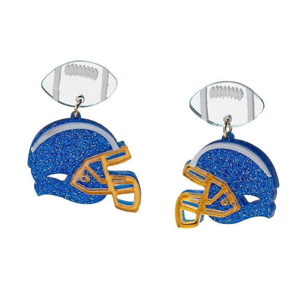 Football Earrings For Women Game Day Glitter Dangle Jewelry for Football Mom Sports Fans