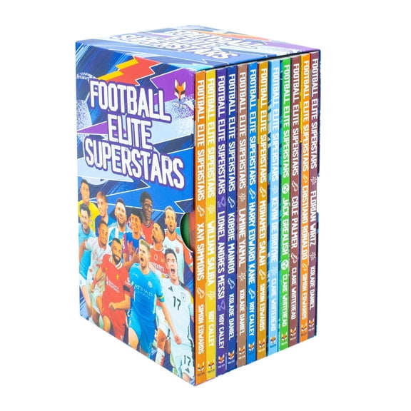 Football Elite Superstars 12 Books Box Set  Messi, Ronaldo & Football Heroes Collection