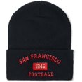 thumbnail image 1 of Football Embroidered Beanie Hat for Fan Gifts, Winter Beanie Cap Warm Knit Hats for Men Women, 1 of 5