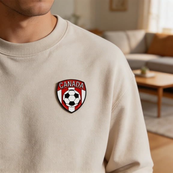 Enamel Pin Badge, 2026 International Football Championship Brooch, Detailed Emblem Commemorative Souvenir for Jersey Cap Display, Sports Fan Collector Memorabilia Gift