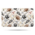 thumbnail image 1 of Football Equipment Checkered Pattern Bathroom Rugs Mat,Non Slip Microfiber Bathroom Rug,Rubber Backing,Soft Bathroom Mats for Bathroom Floor,Tub and Shower,17x30in(43x75cm), 1 of 5