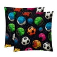 thumbnail image 1 of Football Exclusive Velvet Throw Pillow Inserts Set of 2 with Unique Patterns - 16x16, 18x18, 20x20 Inches for Pillow Covers and Decorative Pillows for Home, Office, and Events, 1 of 6