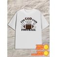thumbnail image 1 of Greenink Football Faith Tee men's 180G Cotton white Casual Unisex Shirt Cotton tshirts Casual Unisex Shirt Graphic Tee tshirts Classic Unisex Shirt Short Sleeve tshirts, 1 of 7