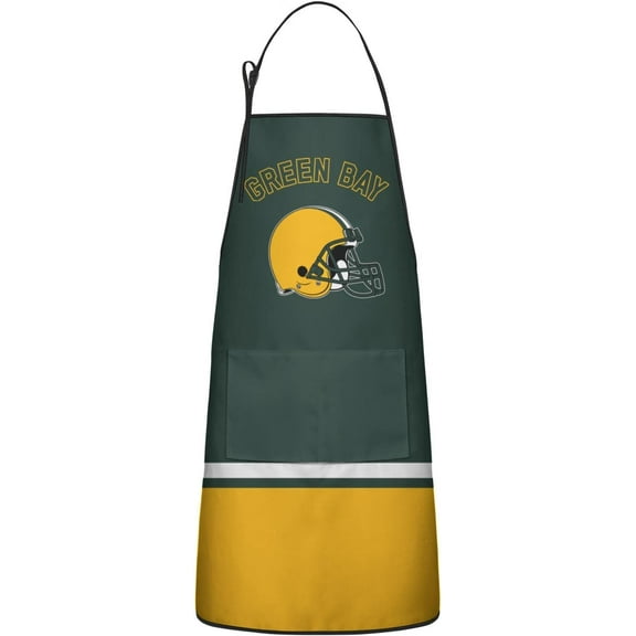 Football Fan Aprons for Men Women with 2 Pockets Cooking Kitchen Aprons, Funny Apron Gifts for Dad, Father