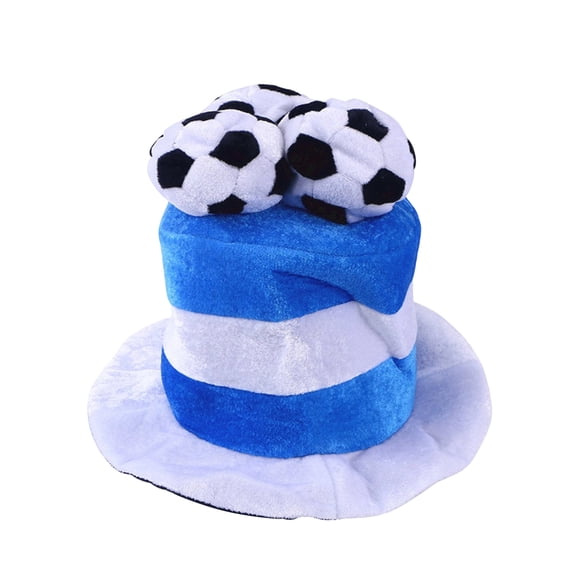 Football Fan Flag Themed Party Hat for Game Watching and Cheering - Reusable Celebration Prop Cap for Sports Events in Color A