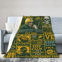 Football Fan Gifts For Men Women Sport Football Style Flannel Blanket for Adults – Cozy Throw for Sofa Bed or Office Use for All Seasons 50x40
