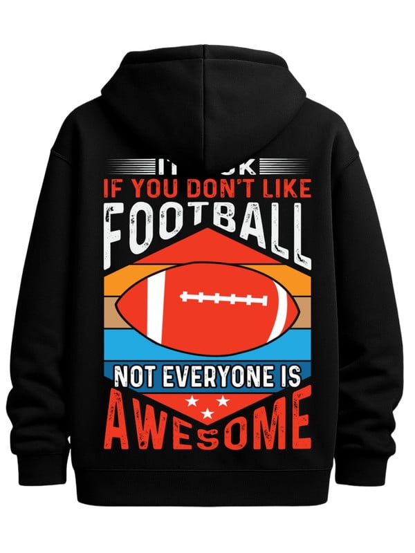 Football Fan Hoodie hoodies & sweatshirt men sweater hoodie black ...
