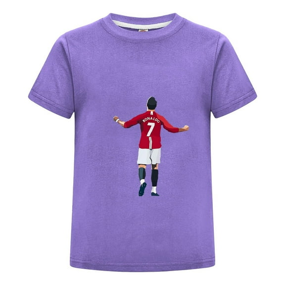 Football Fan Youth T-Shirt | CR7 Cristiano Ronaldo Top for Kids | Boys Girls Soccer Tee | Gift for Young Fans