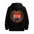 thumbnail image 1 of Football Fan funny hoodies men's polyester black Regular Fit, All-Season Casual Wear, Ideal Gift Hooded Design, Comfortable Pullover vintage Original Unisex hoodie, 1 of 7