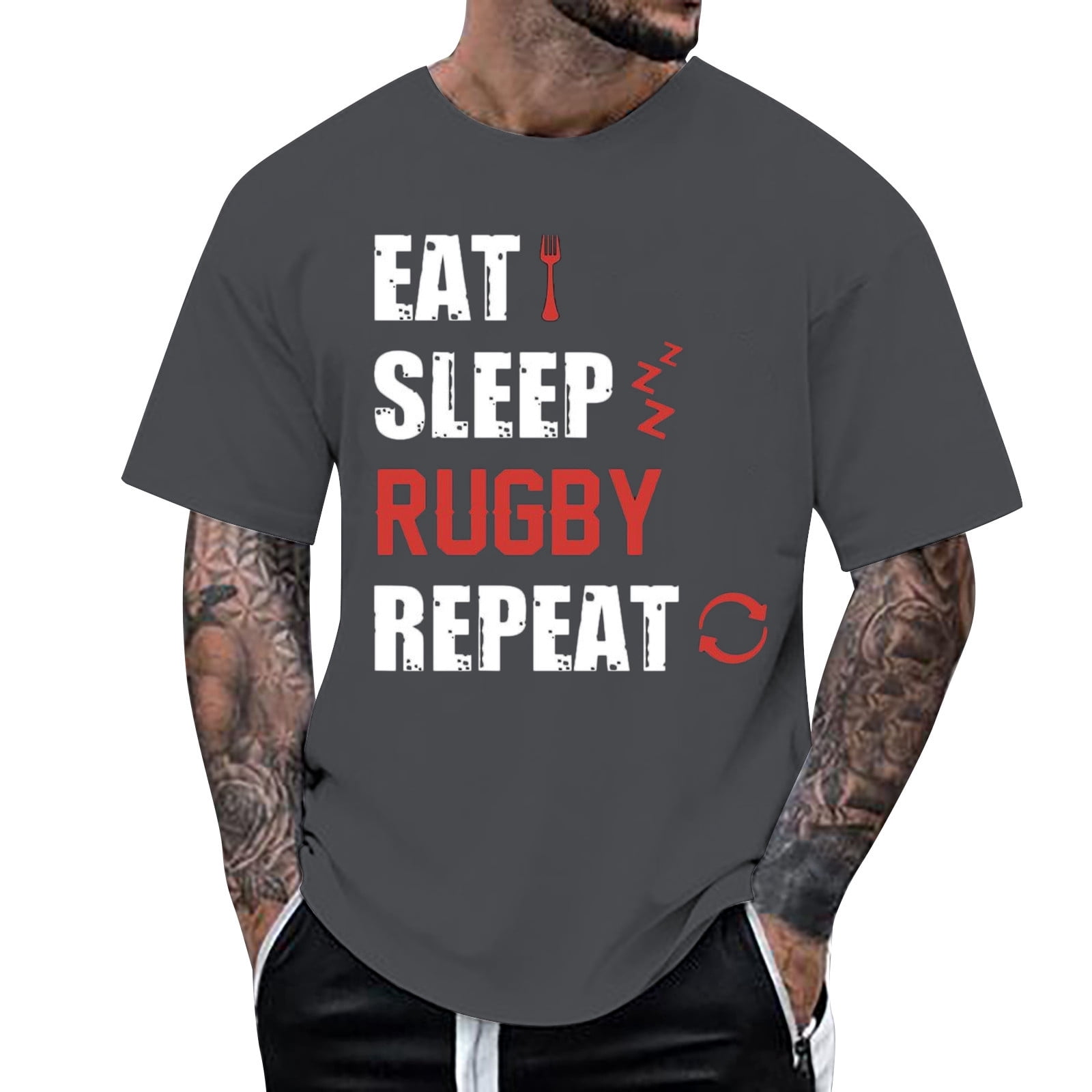 Football Fans Sports T Shirt Vintage Rugby Player Sports Retro Men