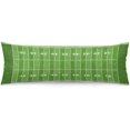 thumbnail image 1 of Football Field Body Pillow Cover American Sports Green Lawn Sport Game Theme Long Pillow Case Protector with Zipper Decorative Cushion Large Pillowcases for Bedroom,Sofa,Couch, Home Gifts 20"x54", 1 of 6