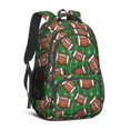 thumbnail image 1 of Football Field Green Pattern Backpack for School, Cute School Bag with Adjustable Shoulder Straps and Padded Back, 16.9"x12.6"x5.9", 1 of 5