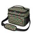 thumbnail image 1 of Football Field Green Pattern Insulated Lunch Box for Women Men, Medium Leakproof Cooler Bag with Adjustable Strap, 10"x6.7"x8", 1 of 6