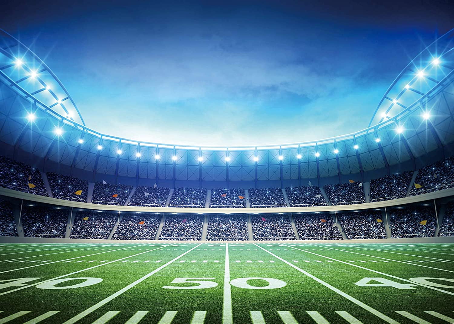 Football Field Photography Backdrop Football Field AuditoriumLight ...