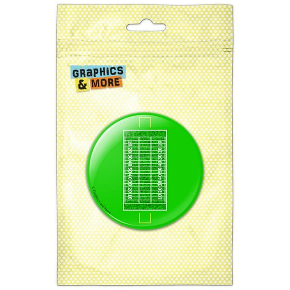Football Field Refrigerator Button Magnet