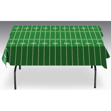 Football Field Tailgate Vinyl Tablecloth from Gridiron Nation : 52" x 72" Disposable
