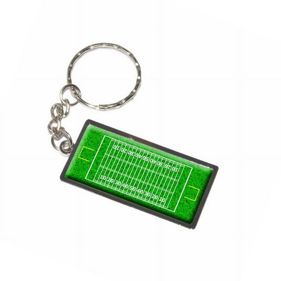 Football Field Touchdown Keychain Key Chain Ring