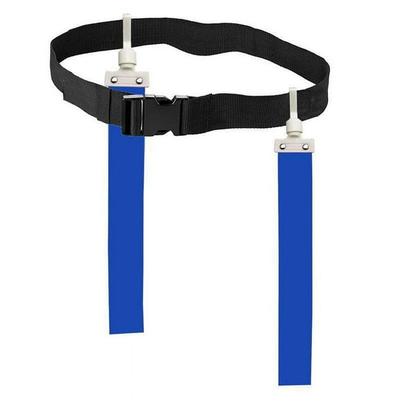 Reusable Football Flag and Adjustable Belt Set for Outdoor Flag Football Games, Party Waist Flags for Kids and Adults