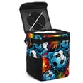 thumbnail image 1 of Football Foldable Car Trash Can with Lid, Leak-Proof Mini Trash Can, Hanging Storage Bag for Car, 1 of 6
