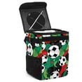 thumbnail image 1 of Football Foldable Car Trash Can with Lid, Leak-Proof, and Hanging Storage Bag - Car Garbage Can, Car Trash Can, Trash Can for Car, 1 of 6