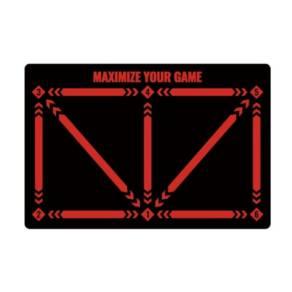 Football Footstep Training Mat, Dribble Silent Auxiliary Prop, Wear Resistant Dribble Control Soccer Training Aid Mat, Innovative L-Shaped Design For Quick Direction Changes,