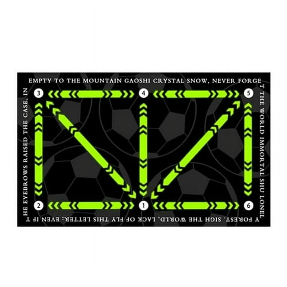 Football Footstep Training Mat, Non-Slip Footstep Training Mat, Soccer Train Mat for All Levels,for All Ages 80x50cm A