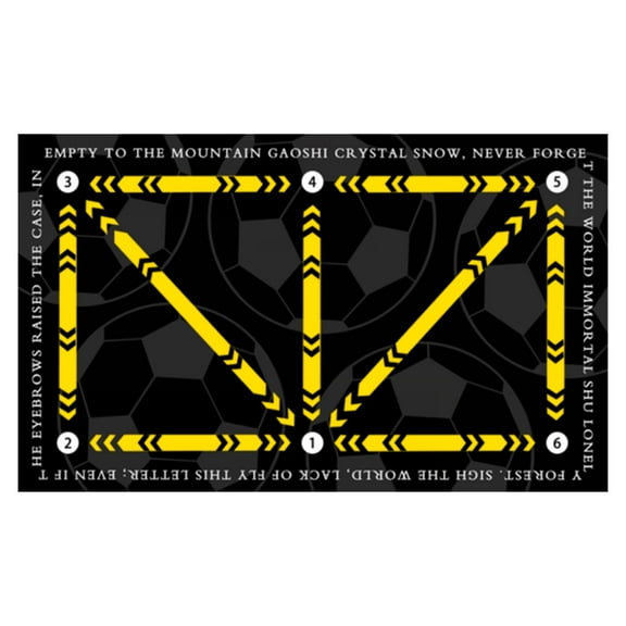 Football Footstep Training Mat, Soccer Training Equipment Silent Auxiliary Props, Football Door Mat Anti-Skid Carpet for Corner Football Field Ground, Training Pace Ball Control Player Equipment