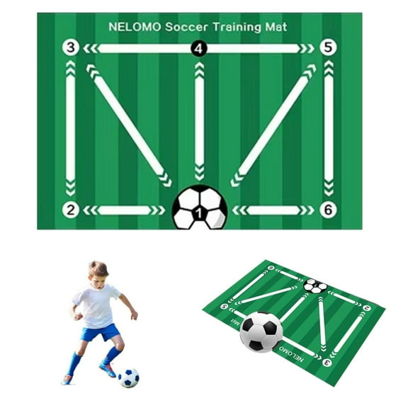 Football Footstep Training Mat Soccer Training Mat Agility Footstep Training Mat Soccer Mat For All Non Slip Silent Equipment For All Ages Strength And Coordination Plastic, Multi-Color One Size