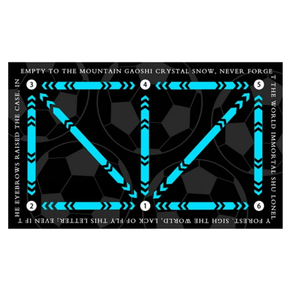 Football Footstep Training Mat,Soccer Training Mat,Agility Footstep Training Mat,Soccer Train Mat for All Levels, Non-Slip Silent Equipment for All Ages to Improve Speed,Best Gift for Football Lover