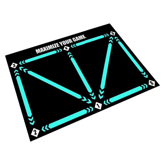 Football Footstep Training Mat,Soccer Training Mat,Anti-Skid Shock Absorption Training Mat