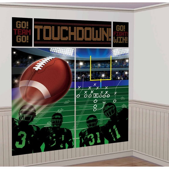 Football Scene Setter Wall Decor Kit