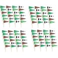 Football Frenzy Birthday Party Flag Picks Serveware), Multi Color, 2" x