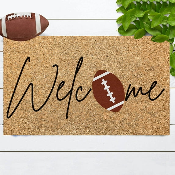 Football Them Funny Welcome Doormat Non Mat Gift Mat Funny Home Decor Mats For In Door Entrance Door Mat Welcome Mat For Indoor Outdoor Football Rug And Mat