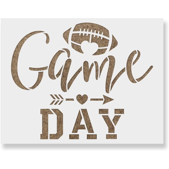 Football Game Day Stencil - Fall Kitchen , Fall ations, Fall Door ations, Fall Leaf Stencil, Fall Wall Art