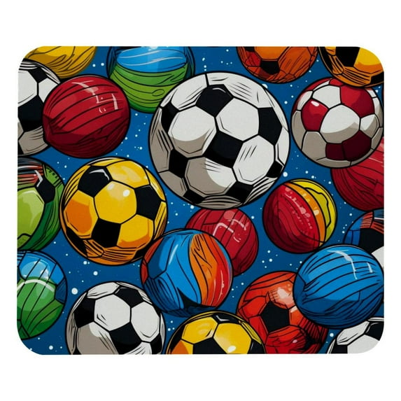 Football Gaming Mouse Pad, Mouse Mat, Mouse Pad - Square, 8.3x9.8 Inch, Printed, Non-Slip Rubber Bottom - Suitable for Office and Gaming