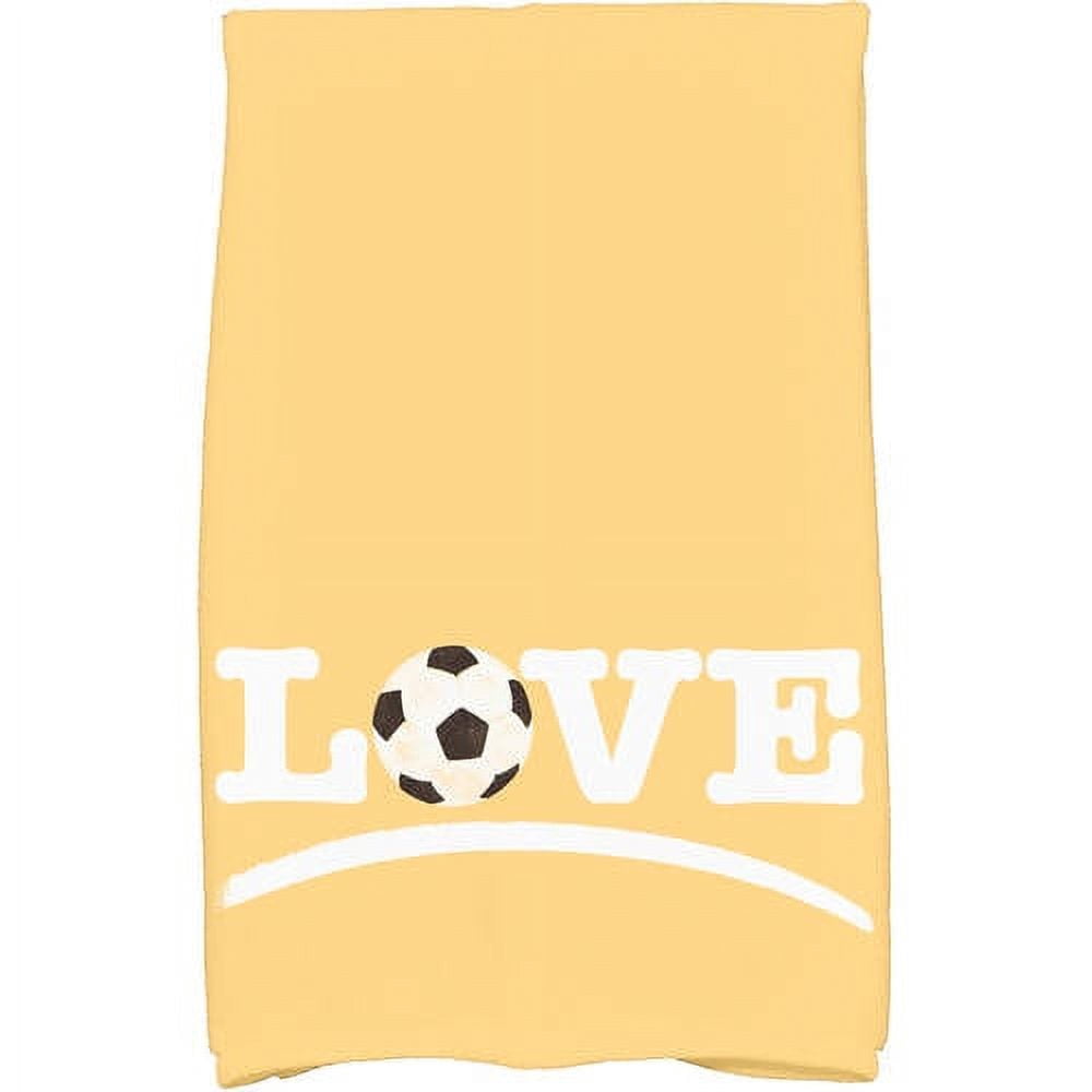 Football Geometric Print Hand Towel