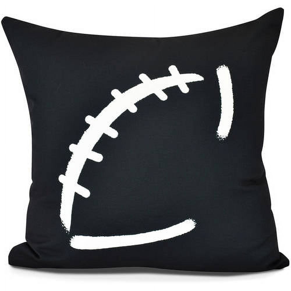 Football Geometric Print Outdoor Pillow