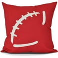thumbnail image 1 of Football Geometric Print Outdoor Pillow, 1 of 1