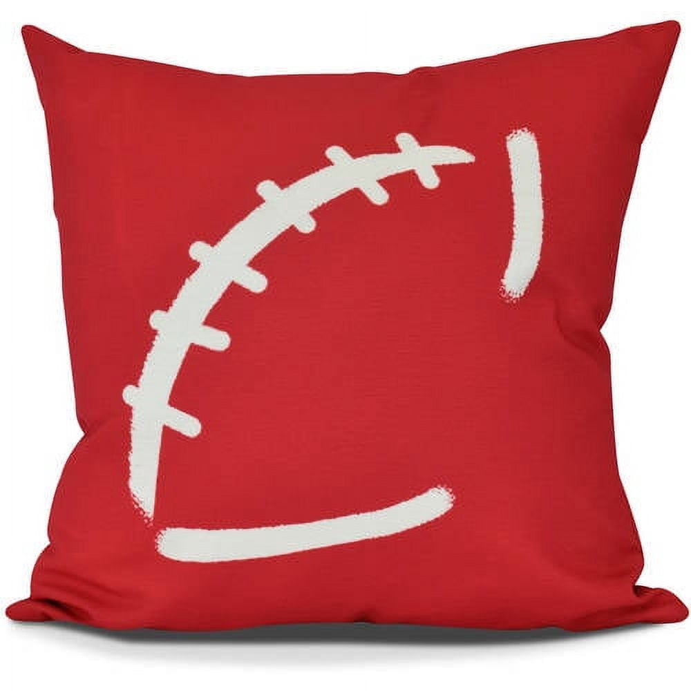 Football Geometric Print Pillow