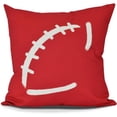 thumbnail image 1 of Football Geometric Print Pillow, 1 of 2
