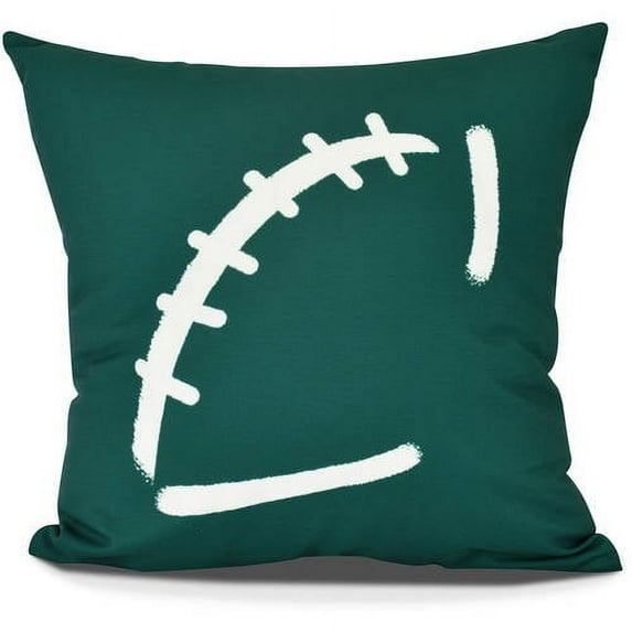Football Geometric Print Pillow