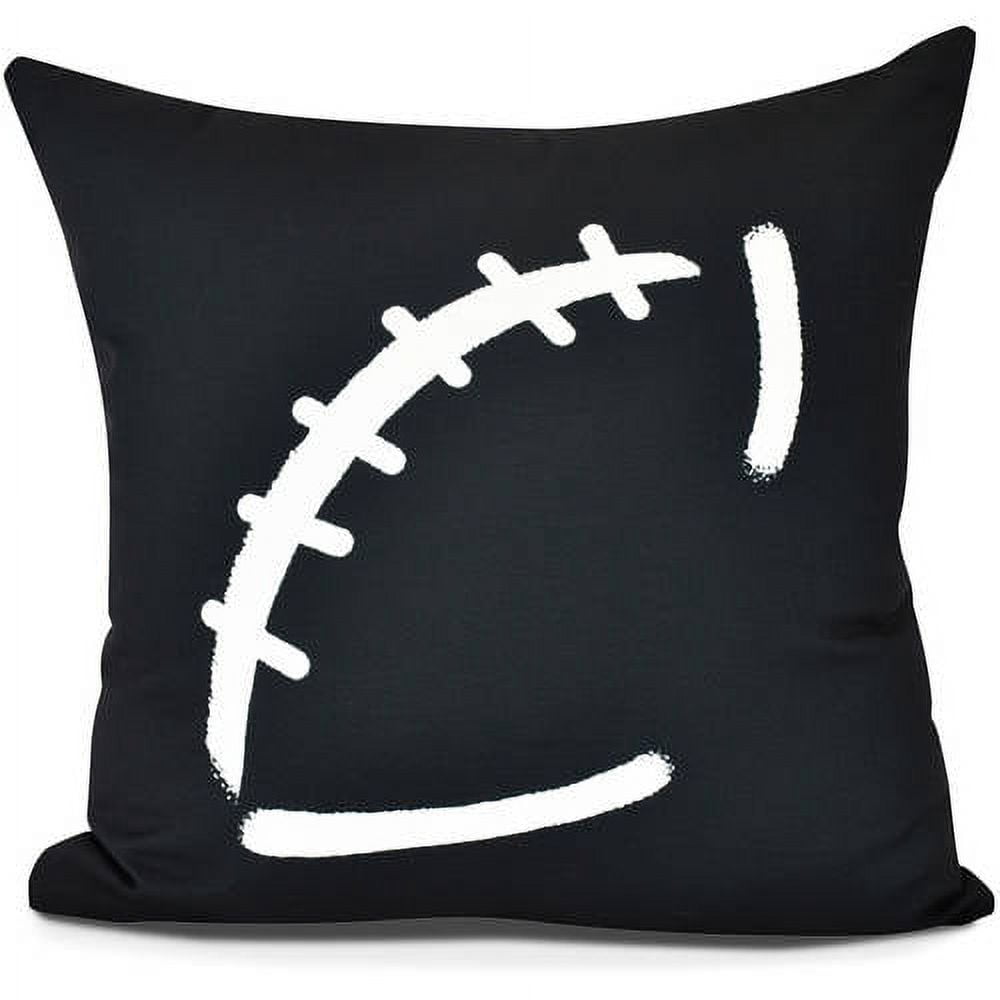 Football Geometric Print Pillow
