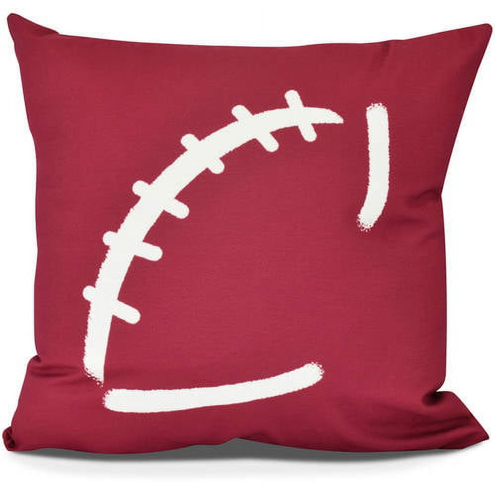 Football Geometric Print Pillow