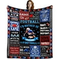 thumbnail image 1 of Football Gifts for Boys 8-12,Sport Football Blanket Football Team Gifts,Unique Football Stuff Football Accessories Decor Gifts for Men Boys Adult Football Lovers 50"x40", 1 of 5